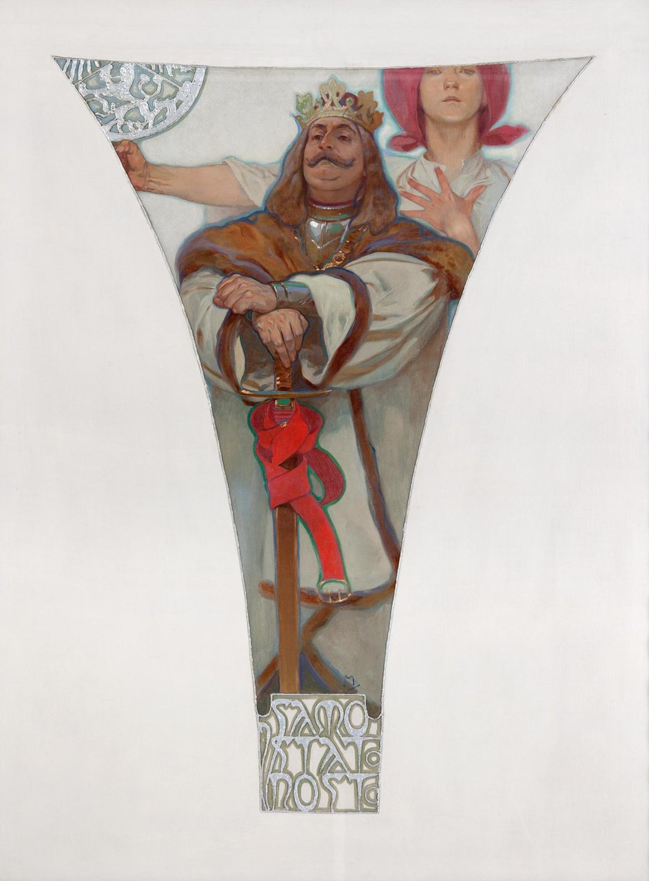 Giorgio di Podebrady, 1911 da Alphonse Mucha