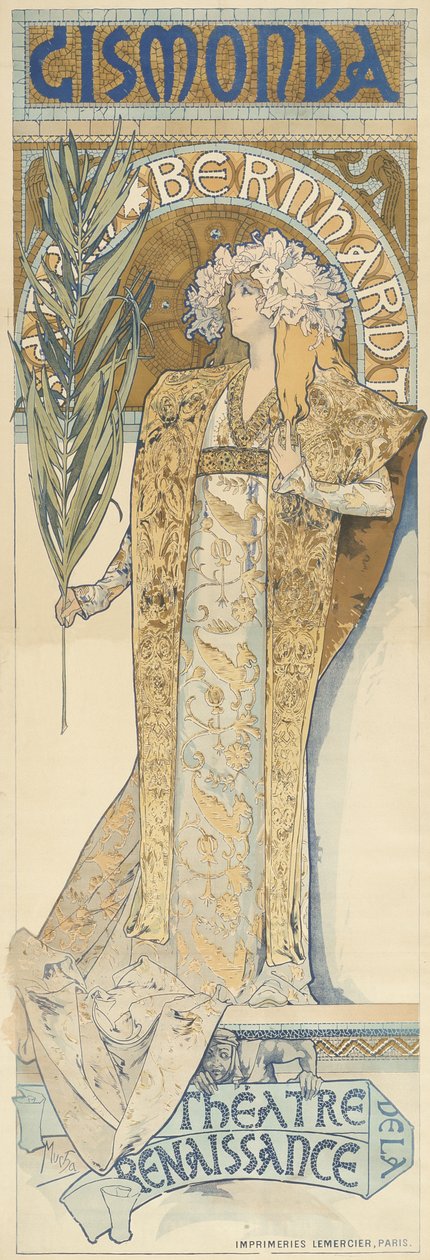 Gismonda, 1894-95 da Alphonse Mucha