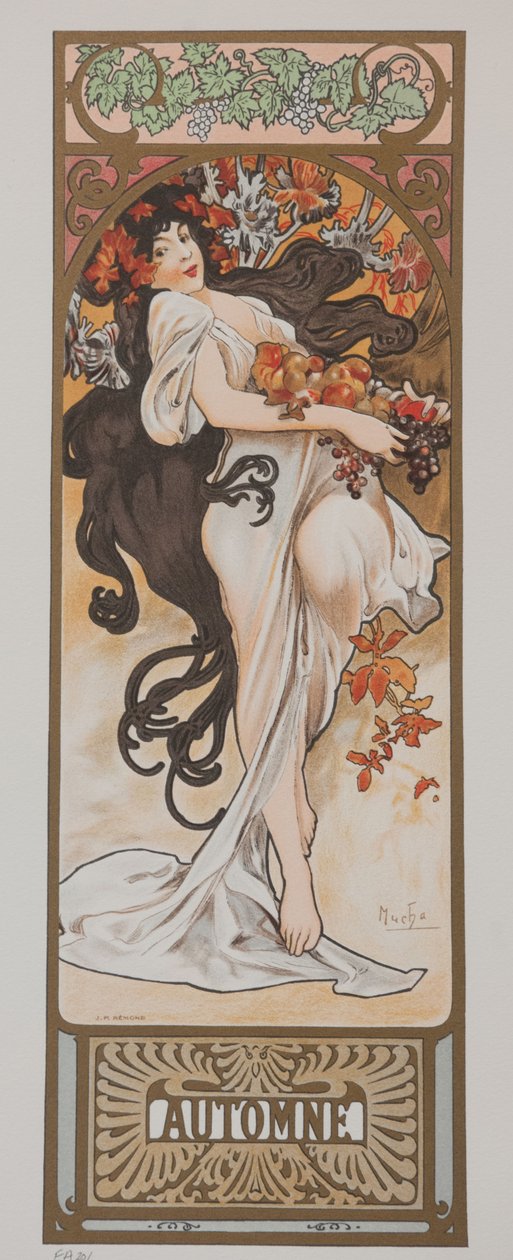 Le stagioni. Autunno, 1897 da Alphonse Mucha