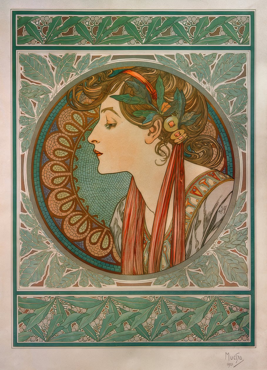 Alloro da Alphonse Mucha