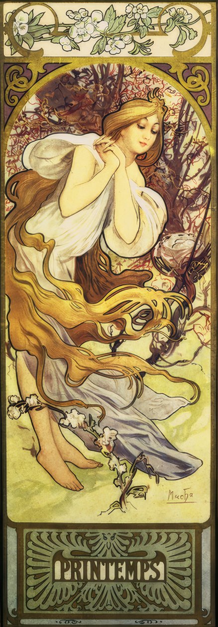 Primavera da Alphonse Mucha