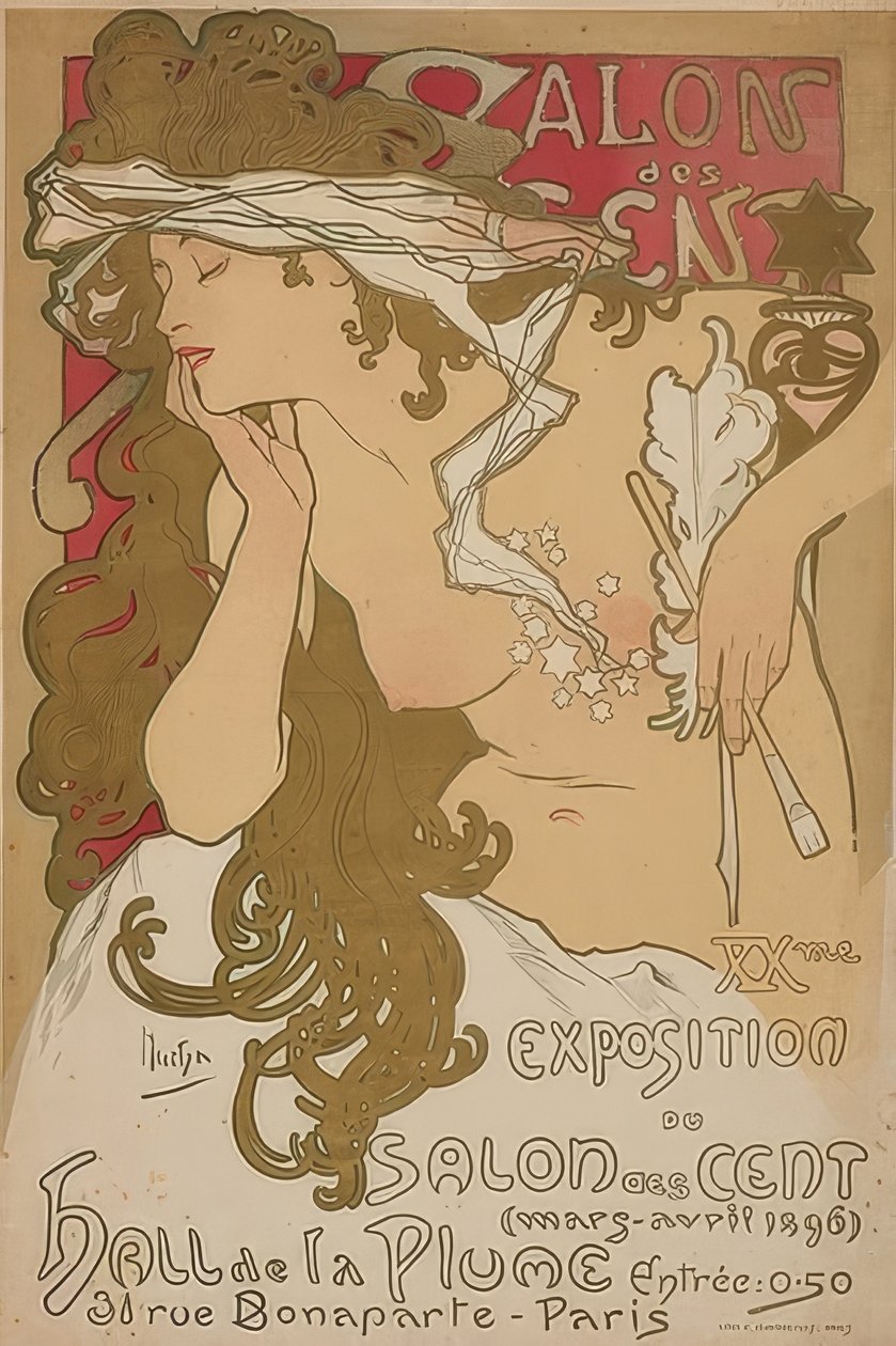 Salone dei Cento, Francia, Parigi da Alphonse Mucha