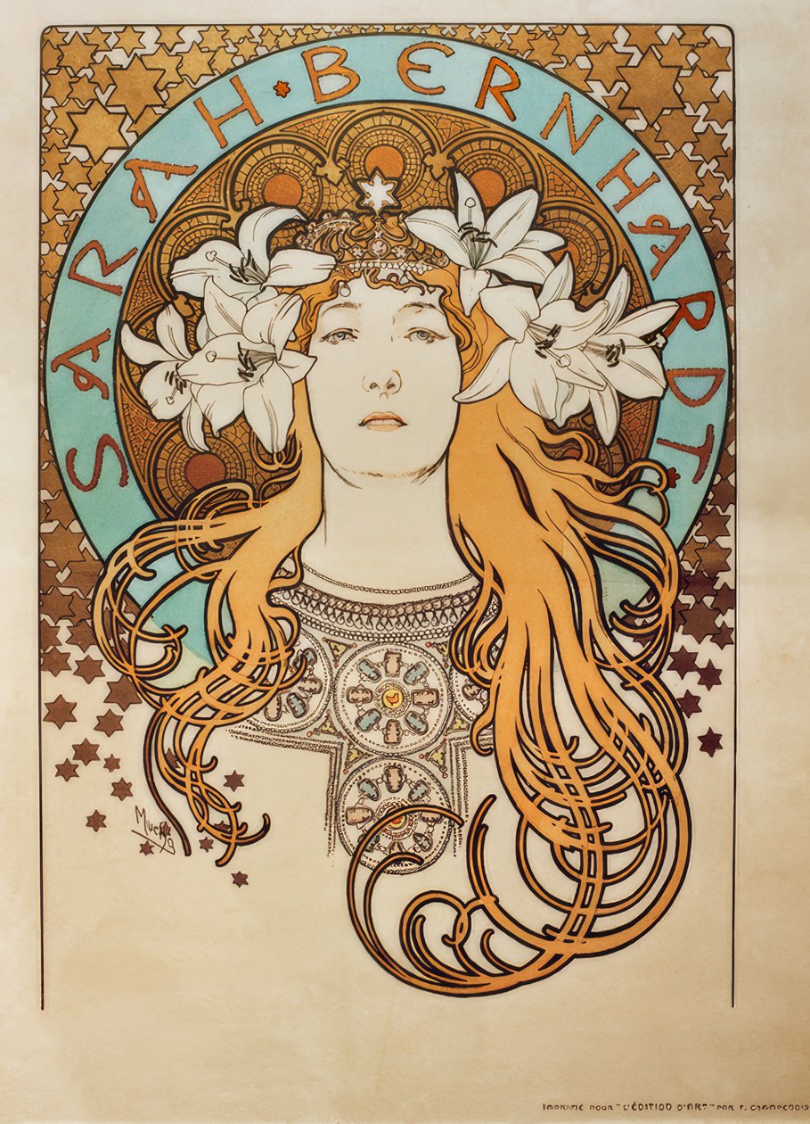 Sarah Bernhardt da Alphonse Mucha