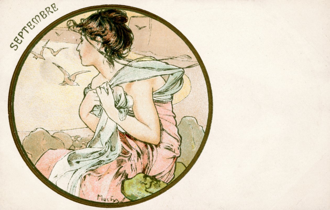 Settembre, 1900 da Alphonse Mucha