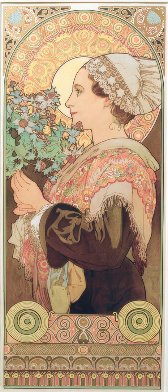Carlina da Alphonse Mucha