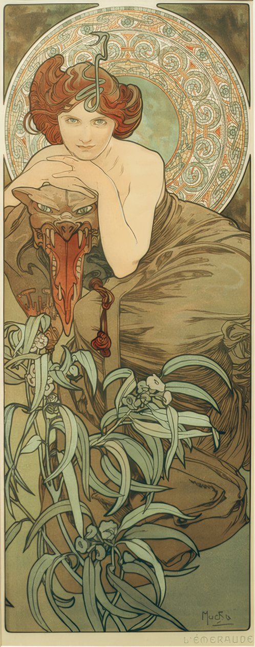 Smeraldo da Alphonse Mucha