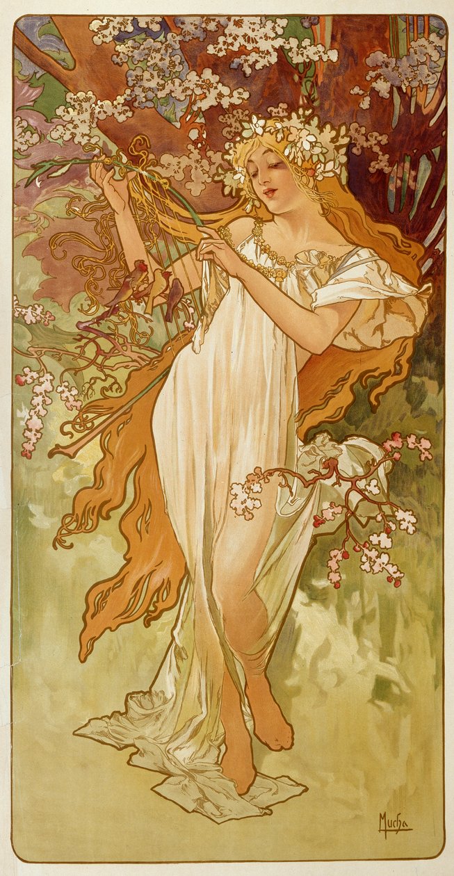 Primavera da Alphonse Mucha