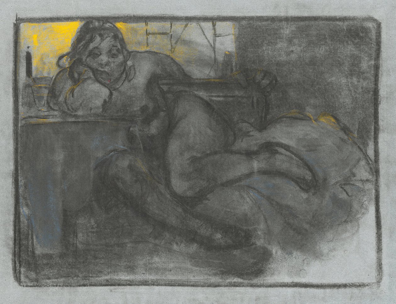 Il bevitore di assenzio, 1900-1905 da Alphonse Mucha