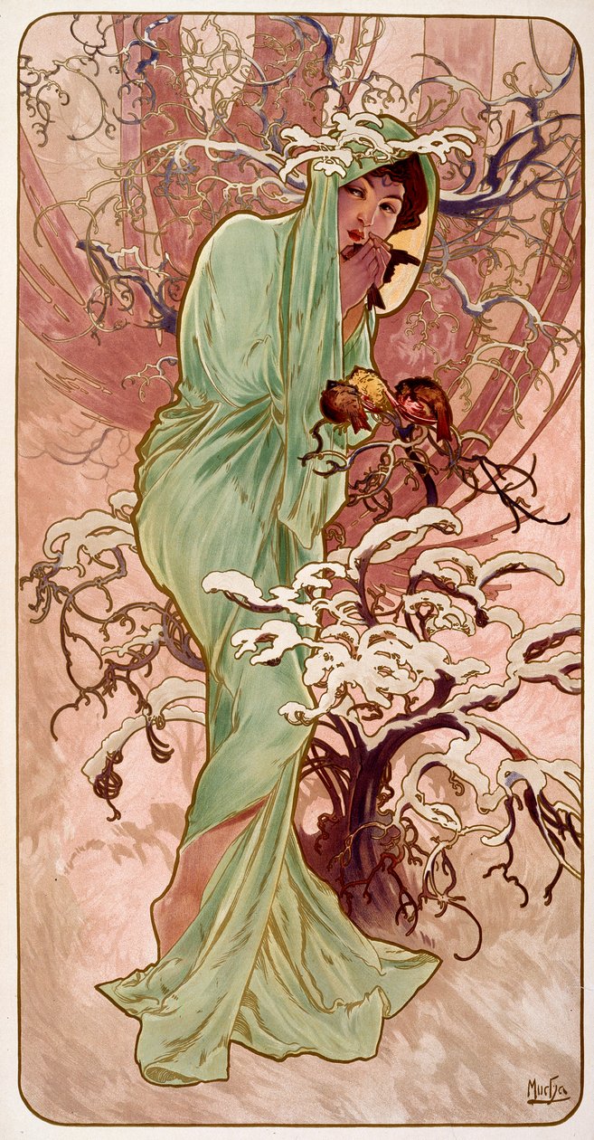 Inverno, 1896 da Alphonse Mucha
