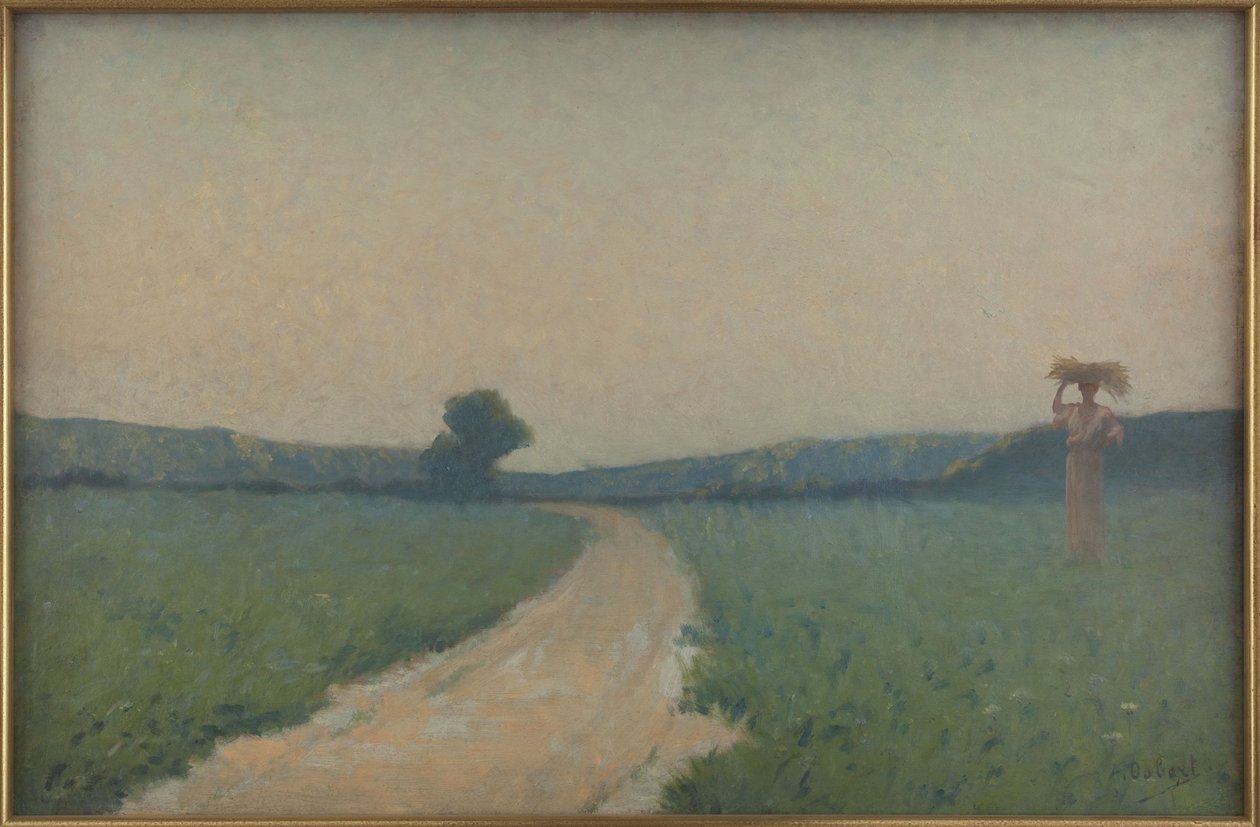La strada dei campi al mattino da Alphonse Osbert