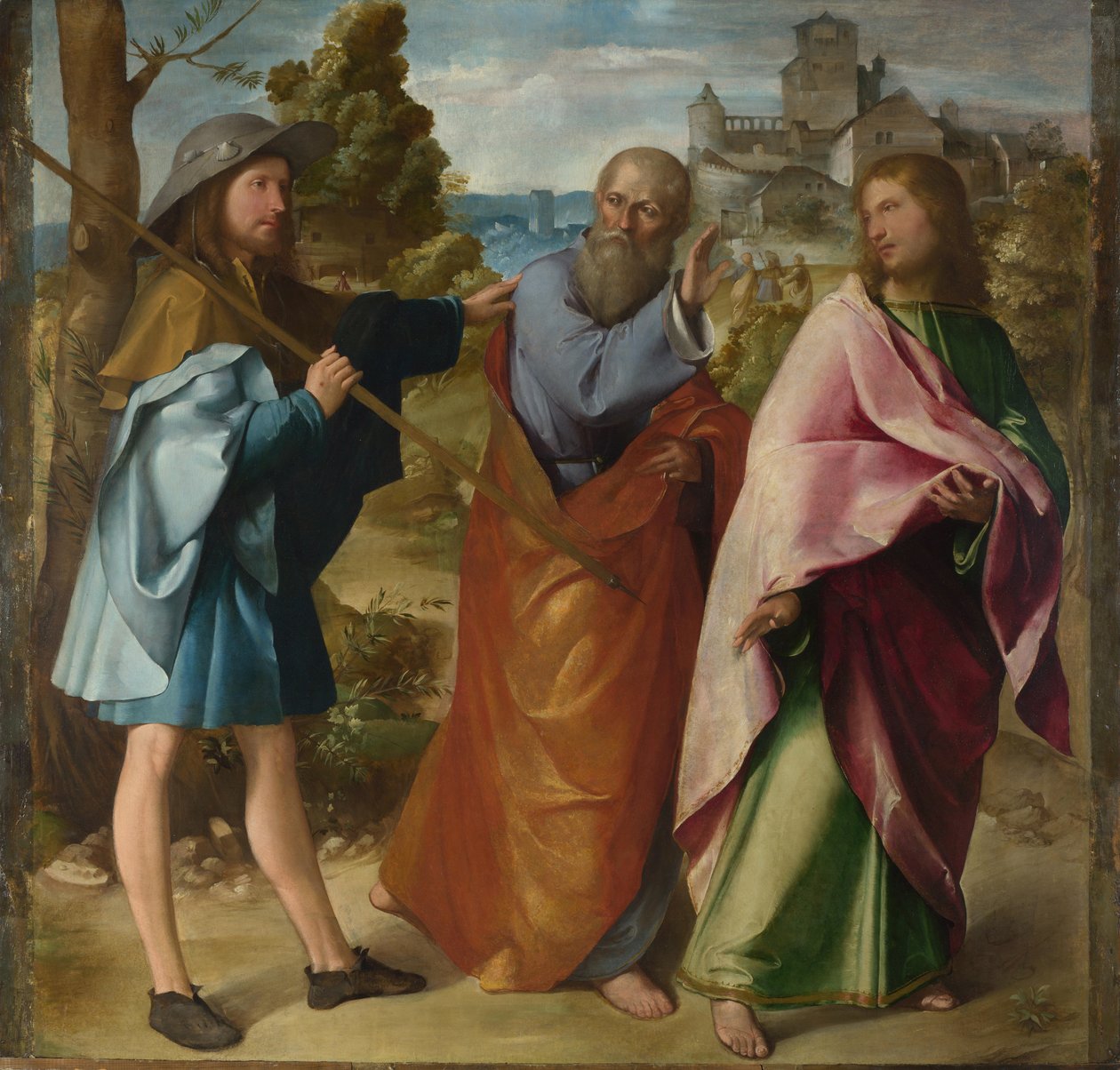 La strada per Emmaus, c. 1516 da Altobello Melone