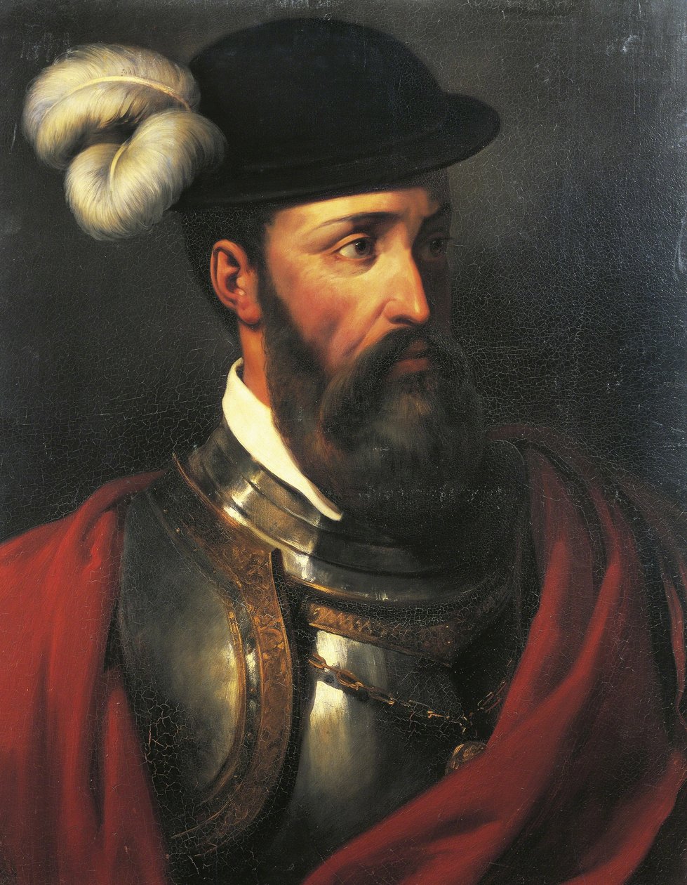 Francesco Pizarro, navigatore e conquistatore (1475-1541) da Amable Paul Coutan