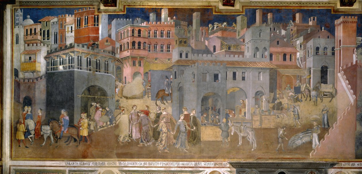 Gli effetti del buon governo nelle città da Ambrogio Lorenzetti