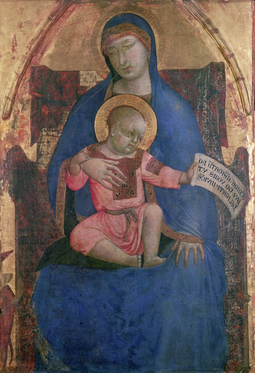 Vergine e Bambino in trono, XIV secolo da Ambrogio Lorenzetti