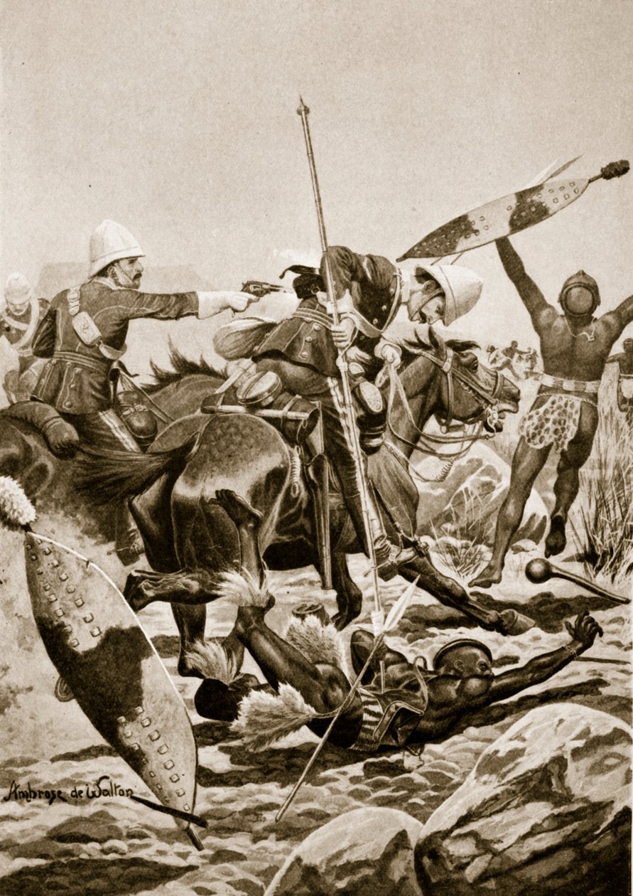 Il 17° Lancieri che inseguono gli Zulu dopo Ulundi, 4 luglio 1879 da Ambrose de Walton