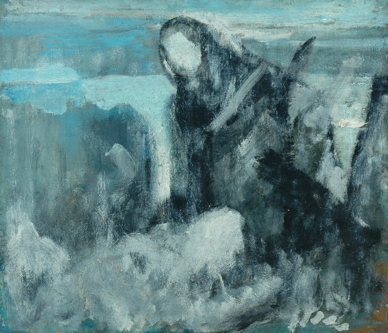 Bozzetto per "I riparatori di reti" (1911-1912) da Ambrose McEvoy