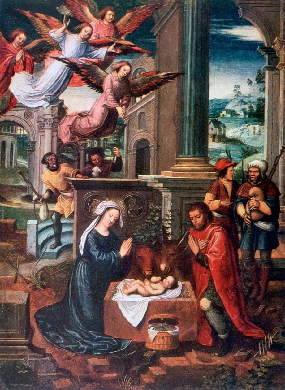 La Natività, c1500-1550 da Ambrosius Benson