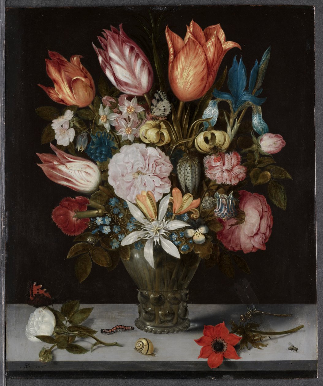Fiori in un bicchiere da Ambrosius Bosschaert