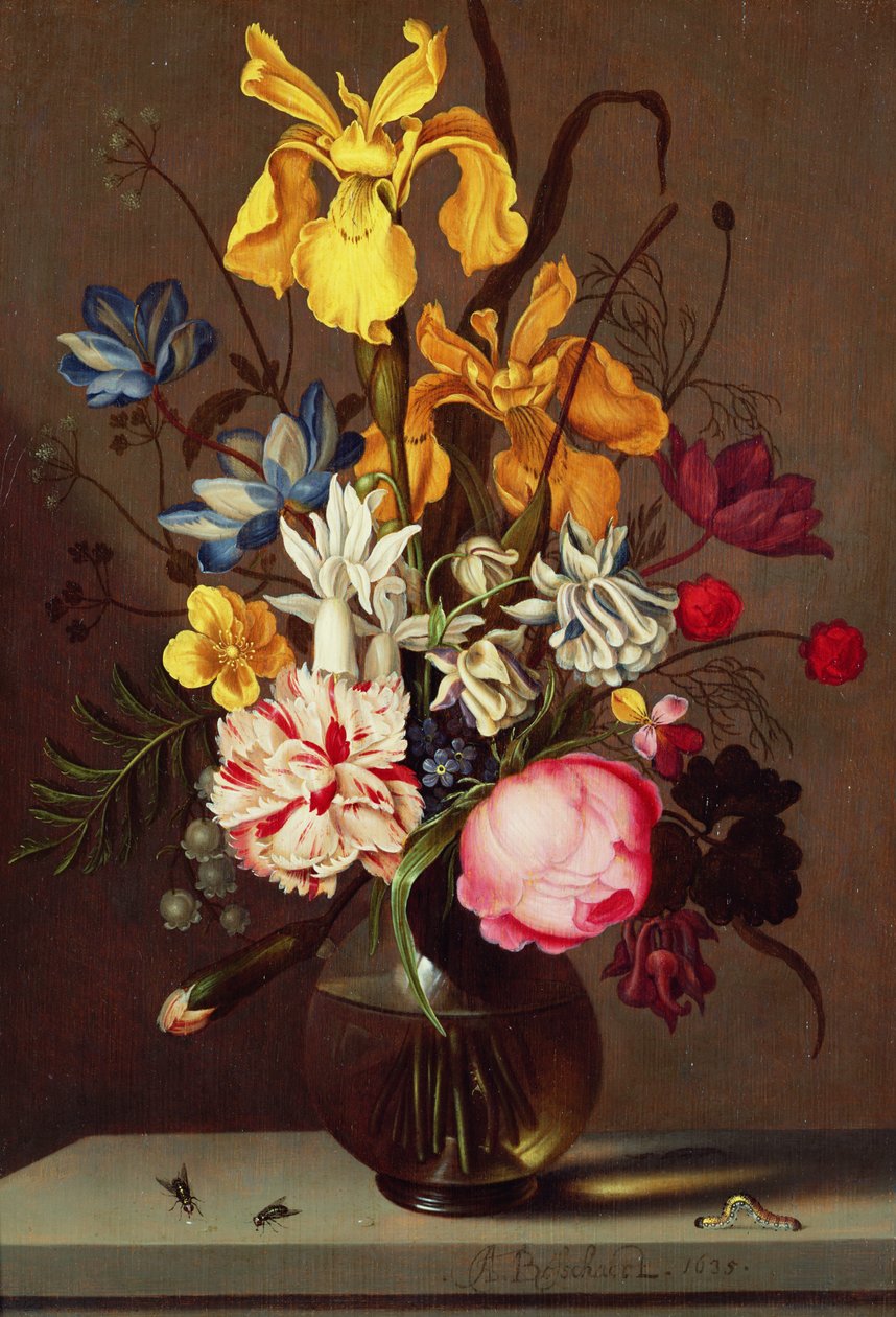 Un vaso di fiori, 1635 da Ambrosius the Younger Bosschaert