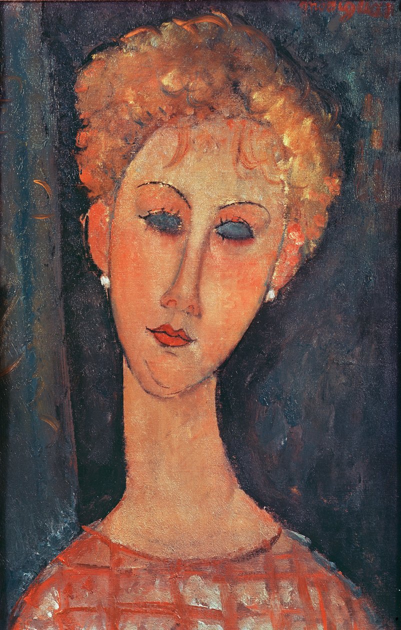 Ragazza con orecchini da Amedeo Modigliani