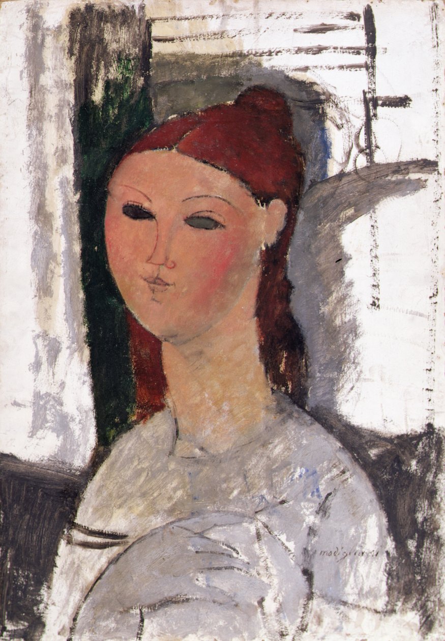 Giovane donna seduta, c.1915 da Amedeo Modigliani