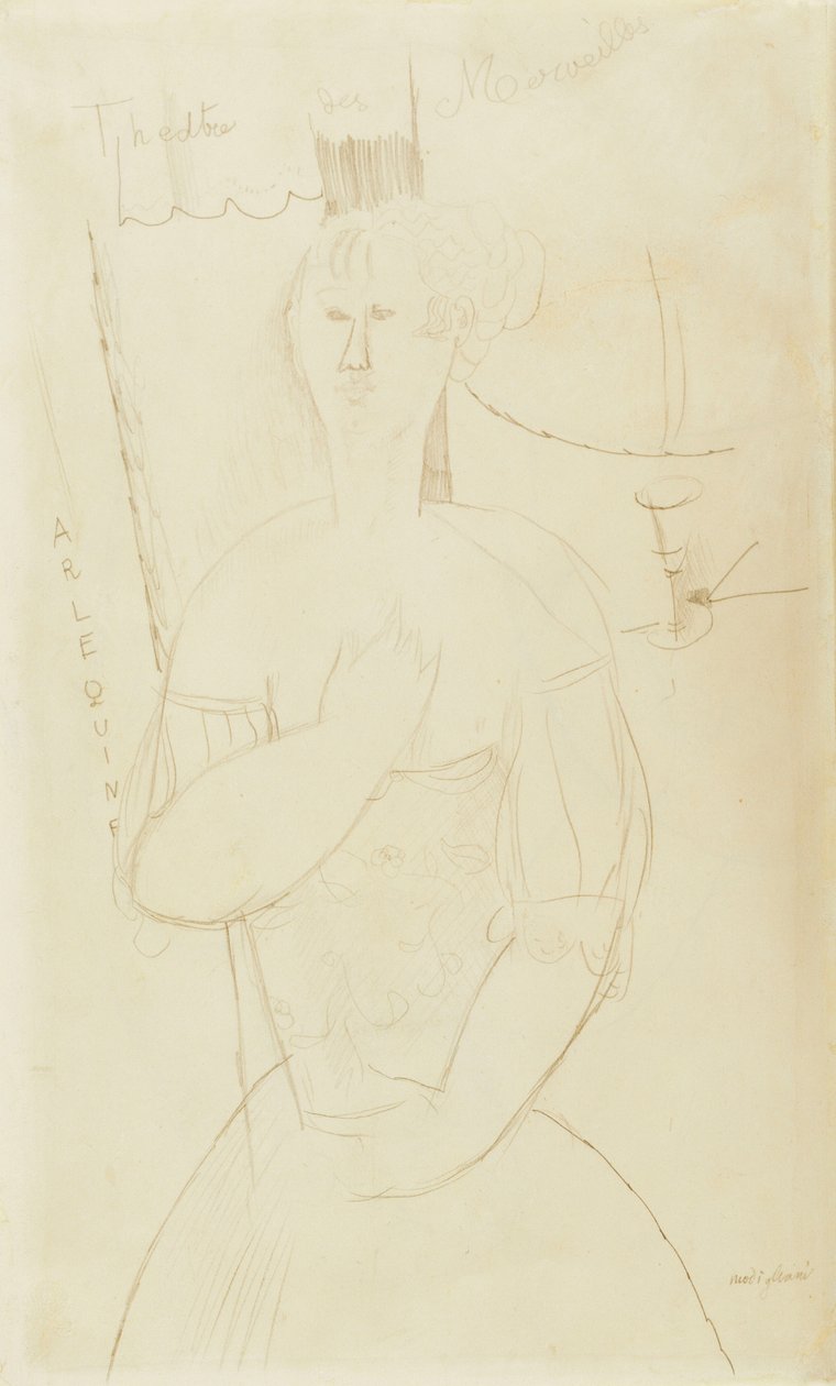 Arlecchino, c.1915 da Amedeo Modigliani