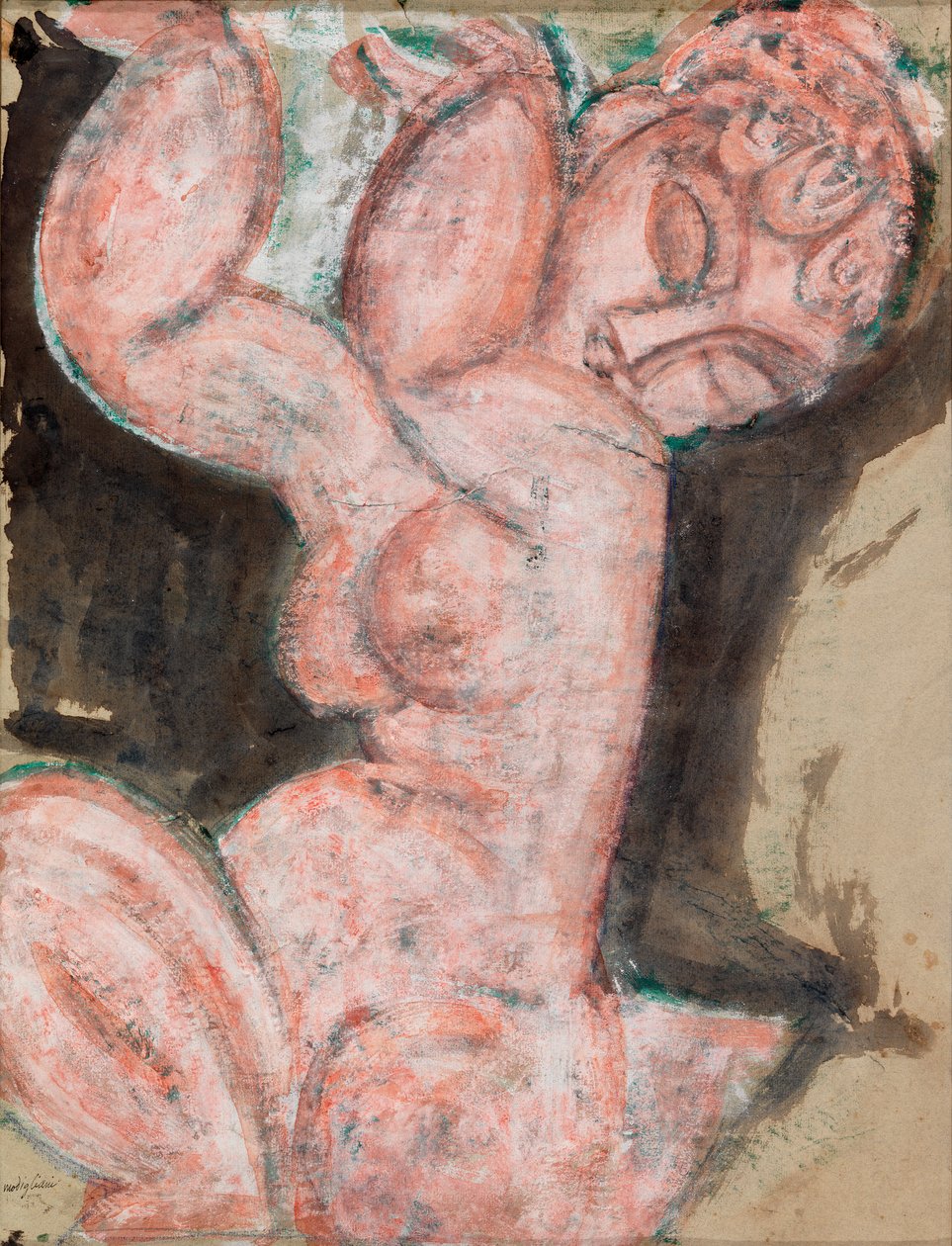 Nudo rosa - Cariatide da Amedeo Modigliani