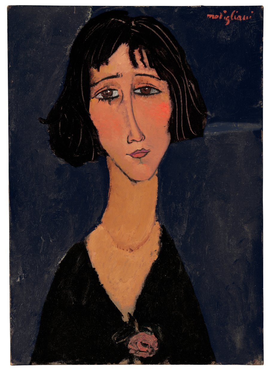 Giovane donna con rosa da Amedeo Modigliani