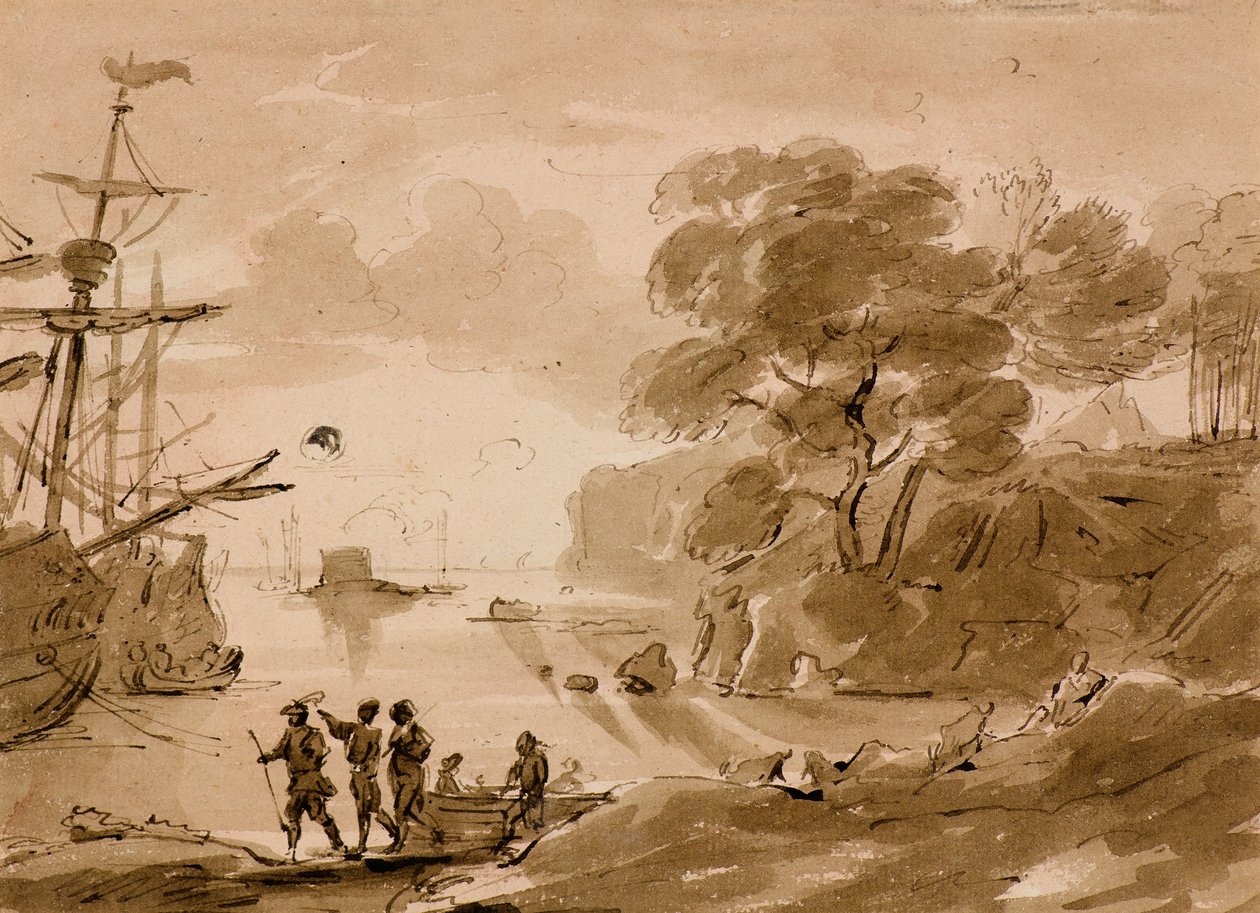 Senza titolo [scena costiera], c.1803 da Amelia Long