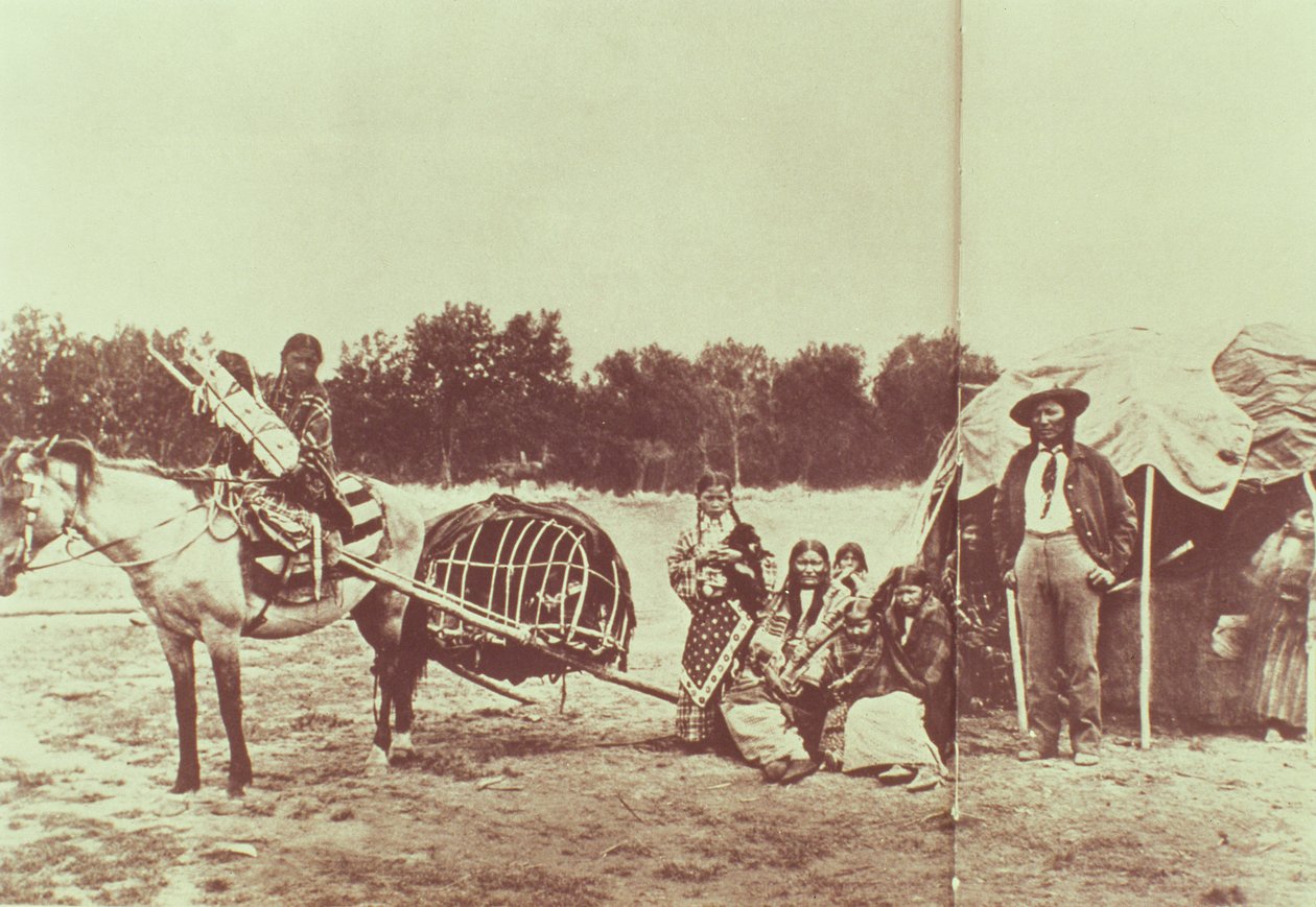 Indiani Cheyenne in Movimento, 1878 da American Photographer