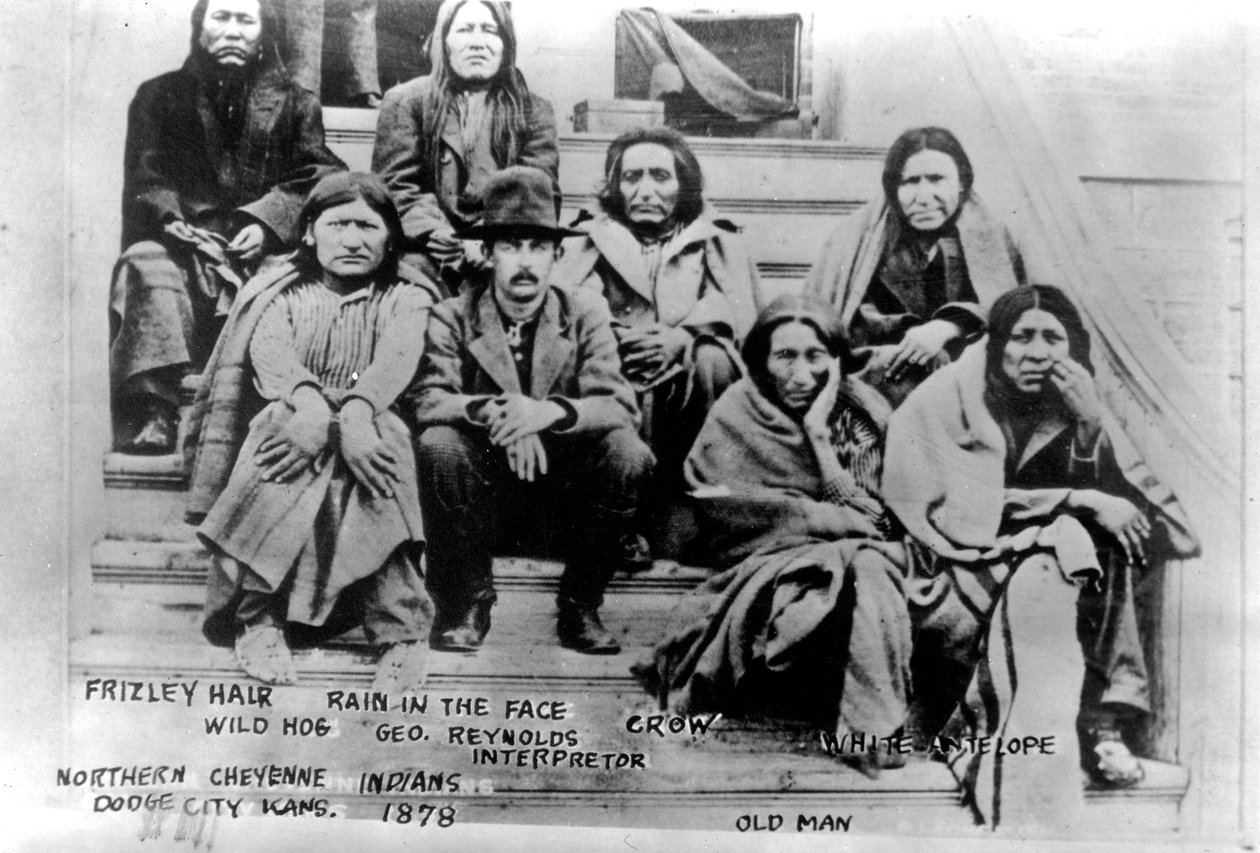 Indiani Cheyenne del Nord, Dodge City, Kansas, 1878 da American Photographer