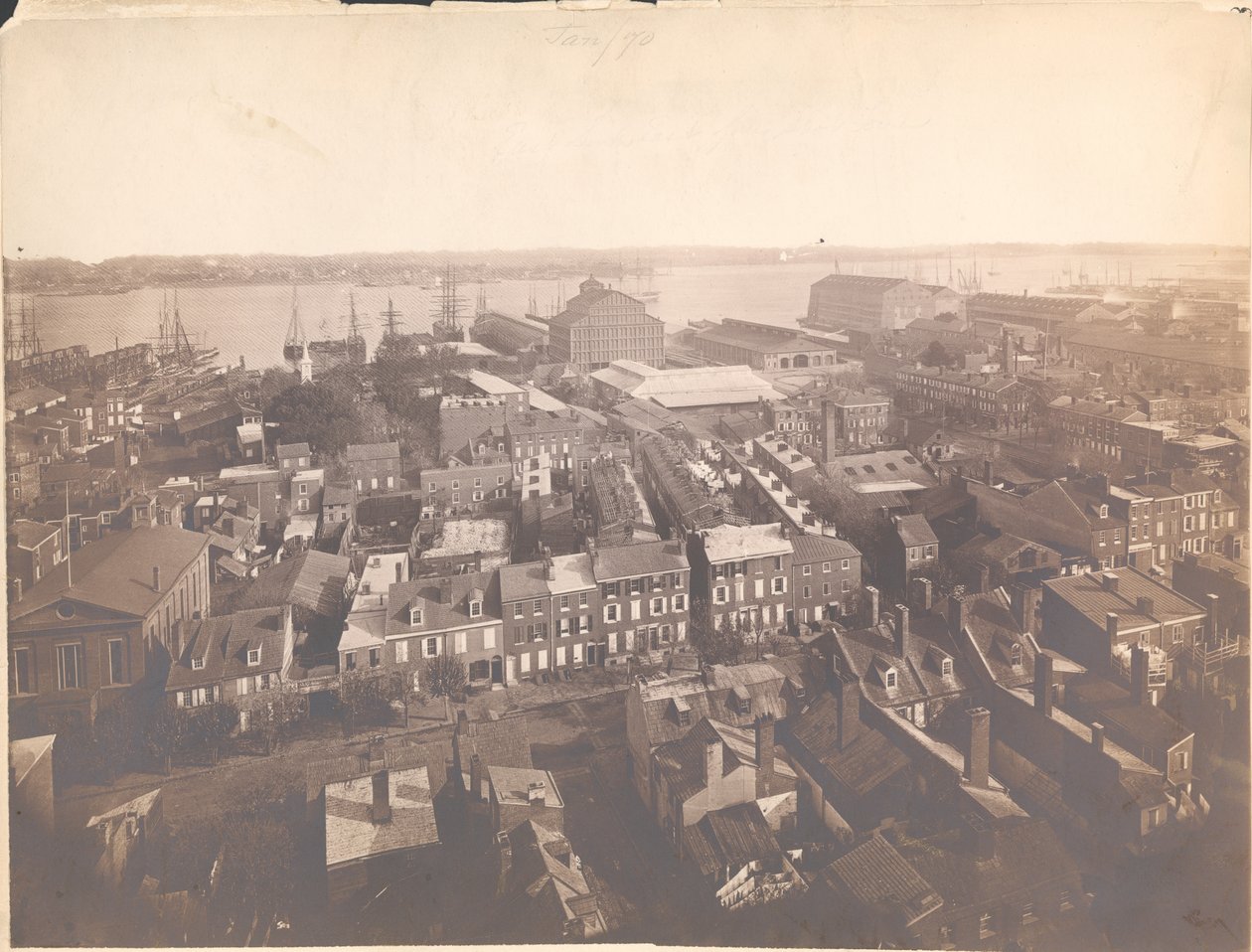 Panorama di Filadelfia, vista est-sudovest, 1870 da American Photographer