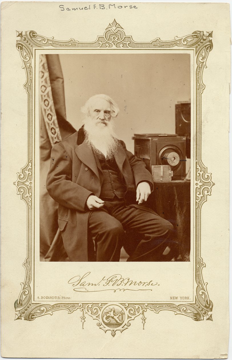 Samuel Finlay Breese Morse (1791-1872), pittore americano e inventore del telegrafo a filo singolo e del codice Morse da American Photographer