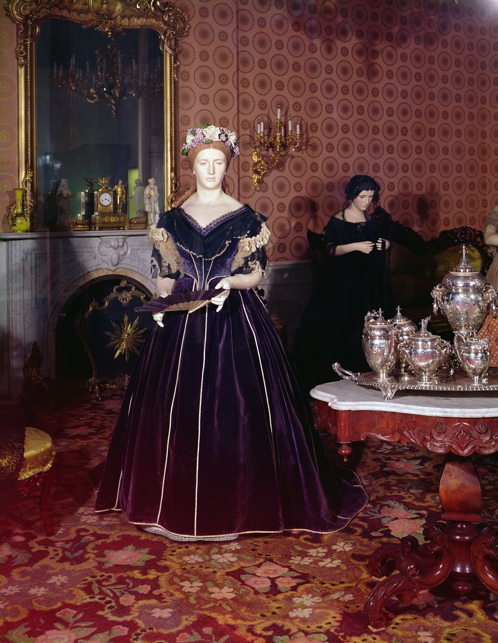 Abito da ballo di Mary Todd Lincoln (1818-82) da American School
