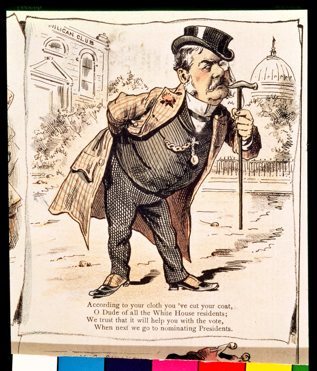 Caricatura di Chester Alan Arthur, c.1883 da American School