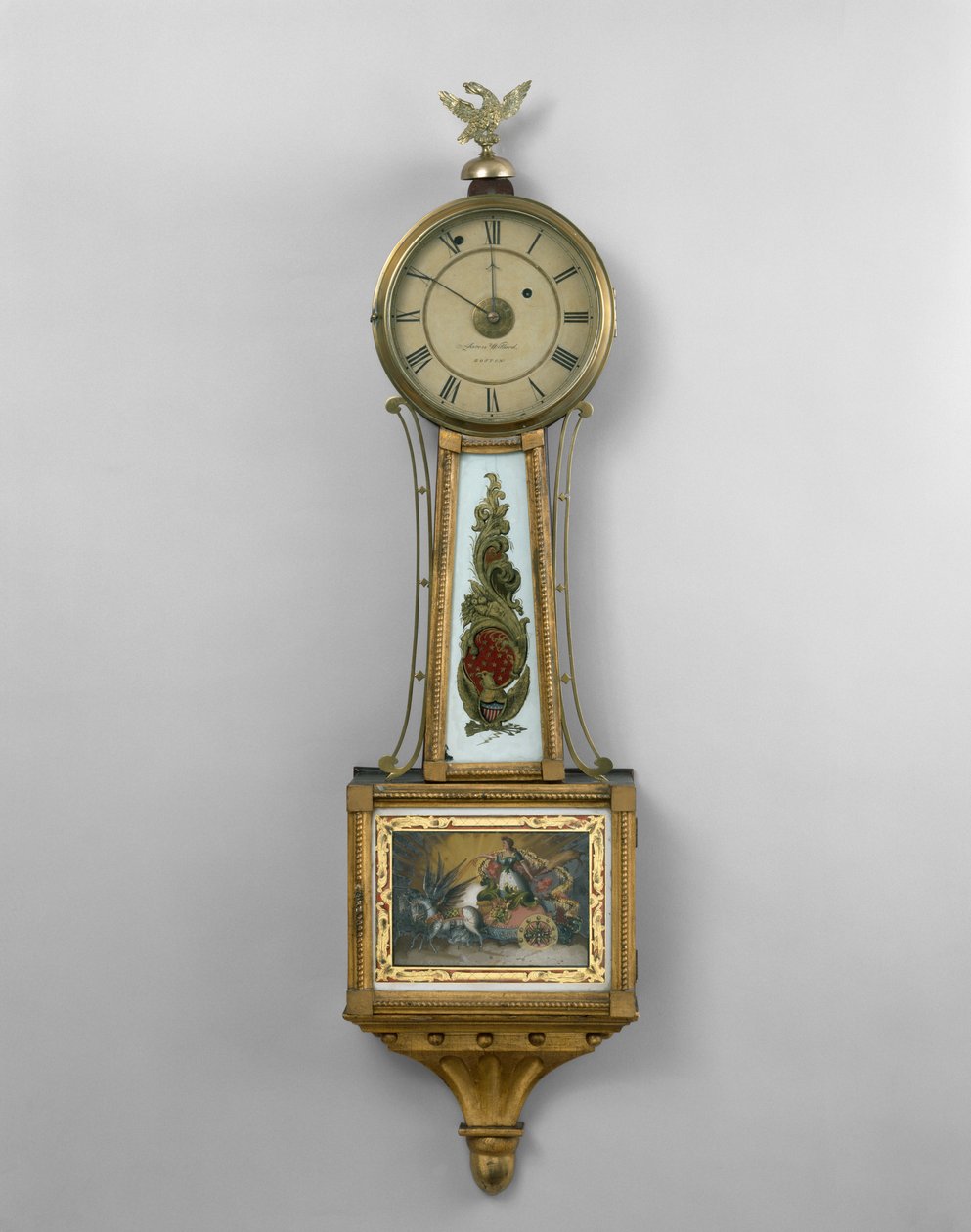 Orologio da parete, dal negozio di Aaron Willard Sr. o Aaron William Jr., Boston da American School