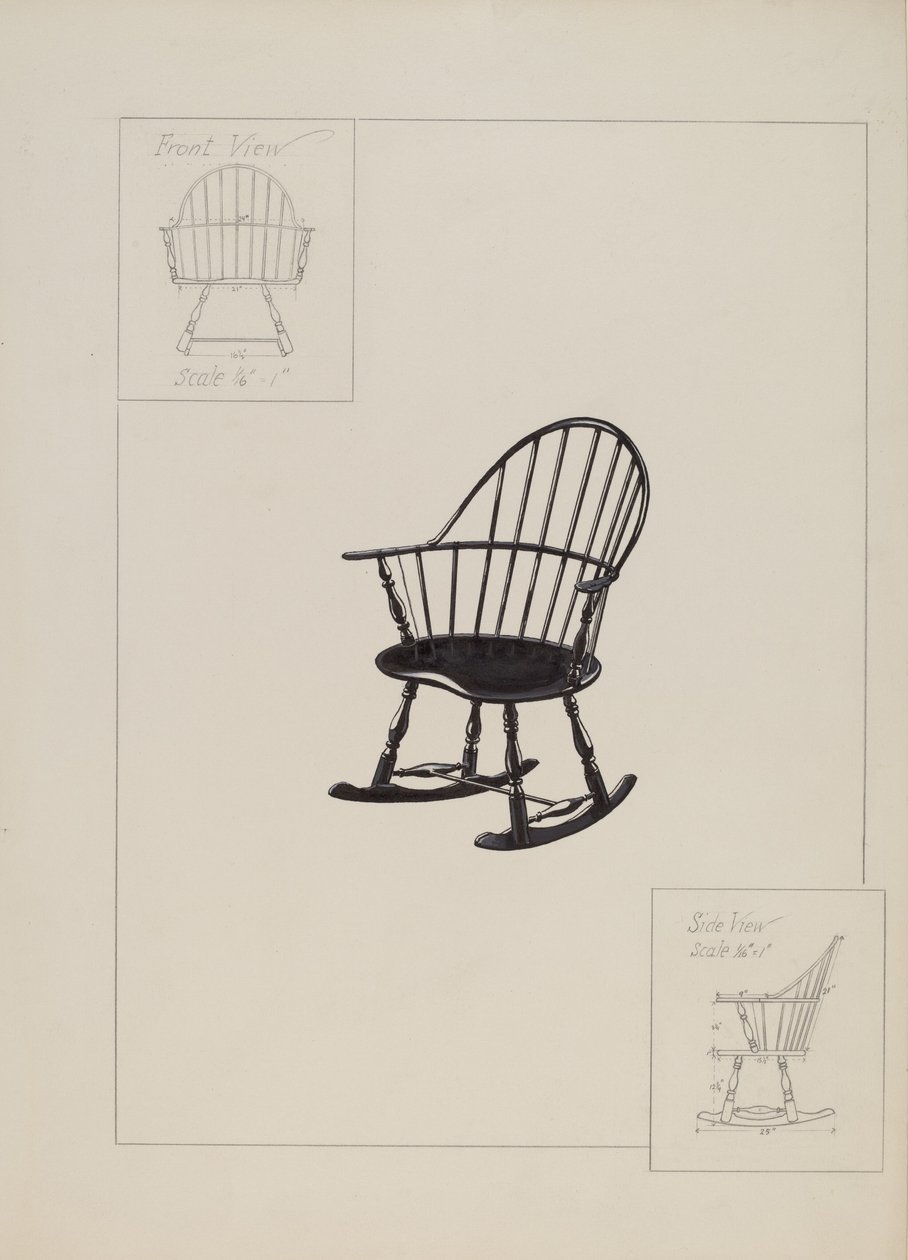 Sedia (Windsor) da American 20th Century