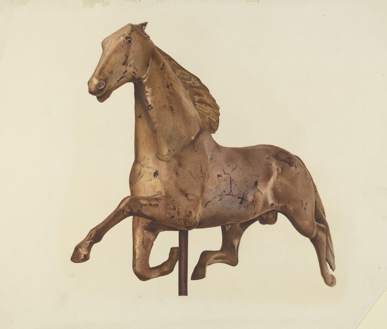Segnavento a forma di cavallo da American 20th Century