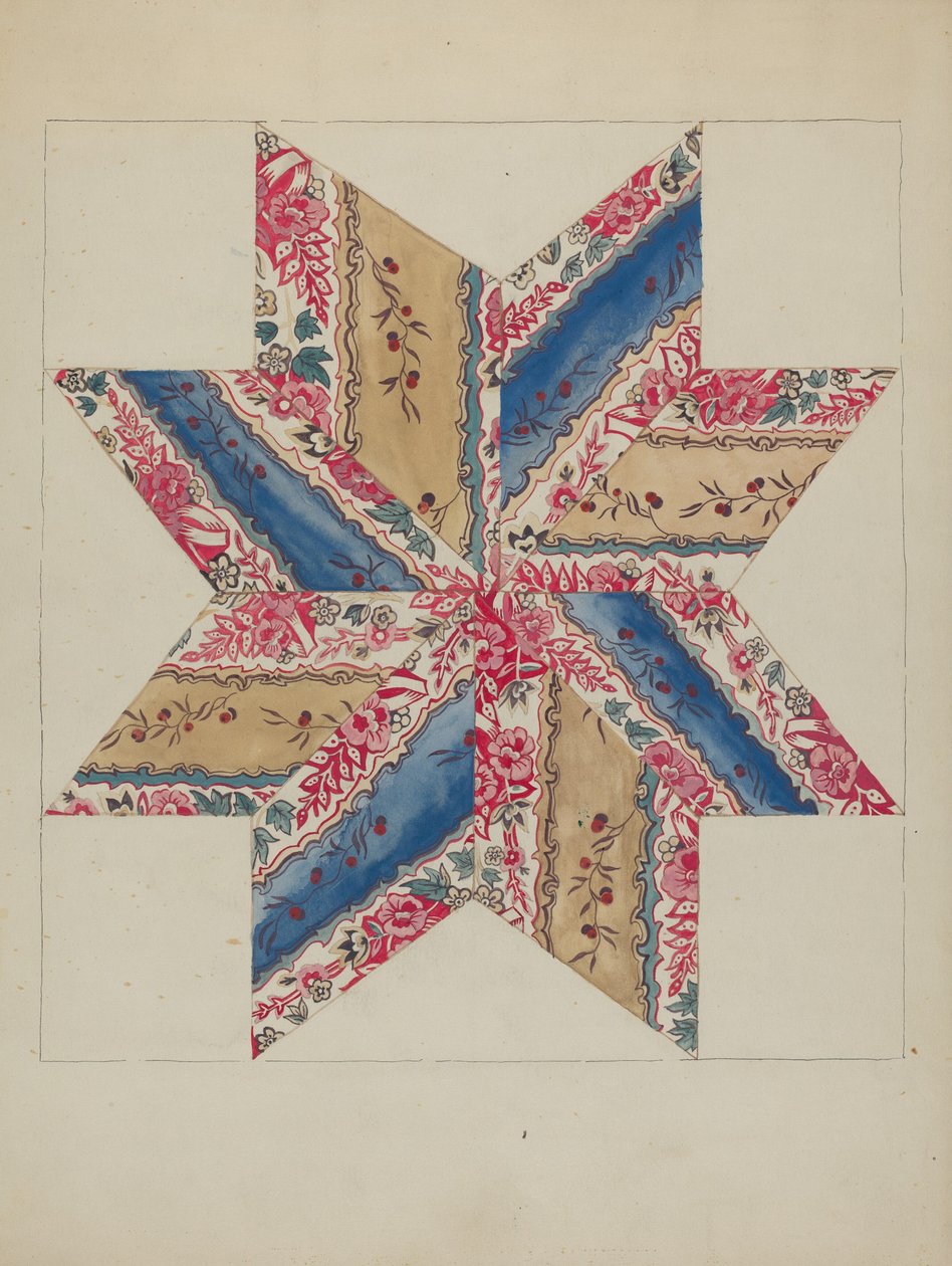Trapunta applique (stelle) da American 20th Century