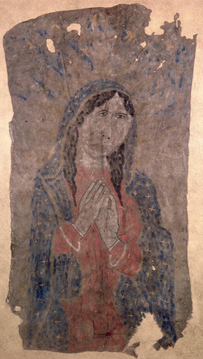 Pittura di una Madonna, indiano Pueblo da American Native