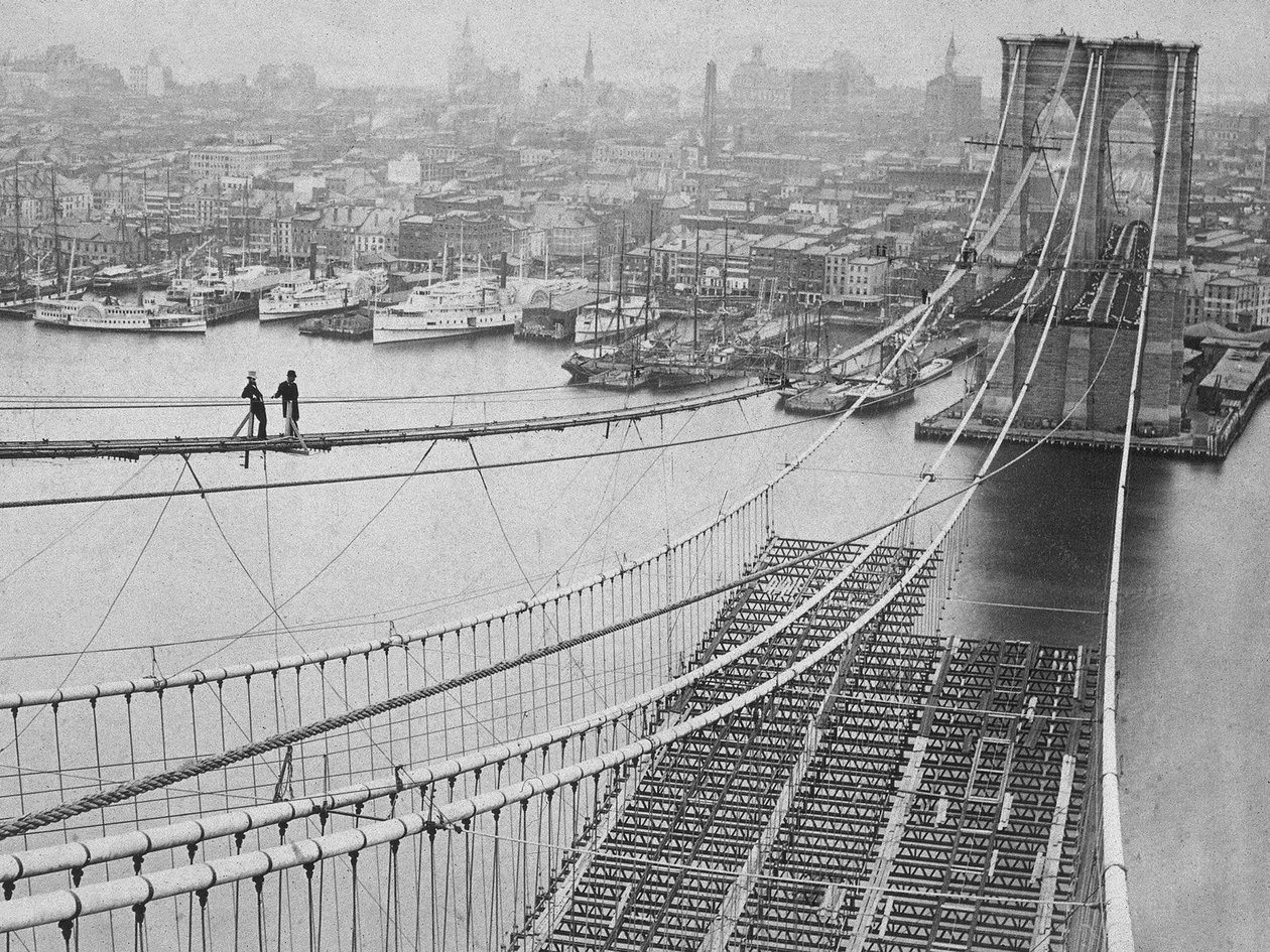 Ponte di Brooklyn, 1883 da American Photographer