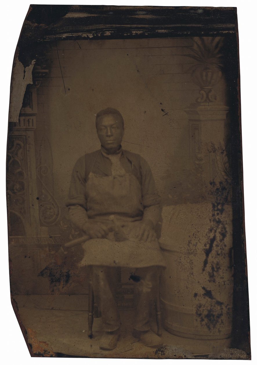 Ritratto di un bottaio, c. 1890 (foto) da American Photographer