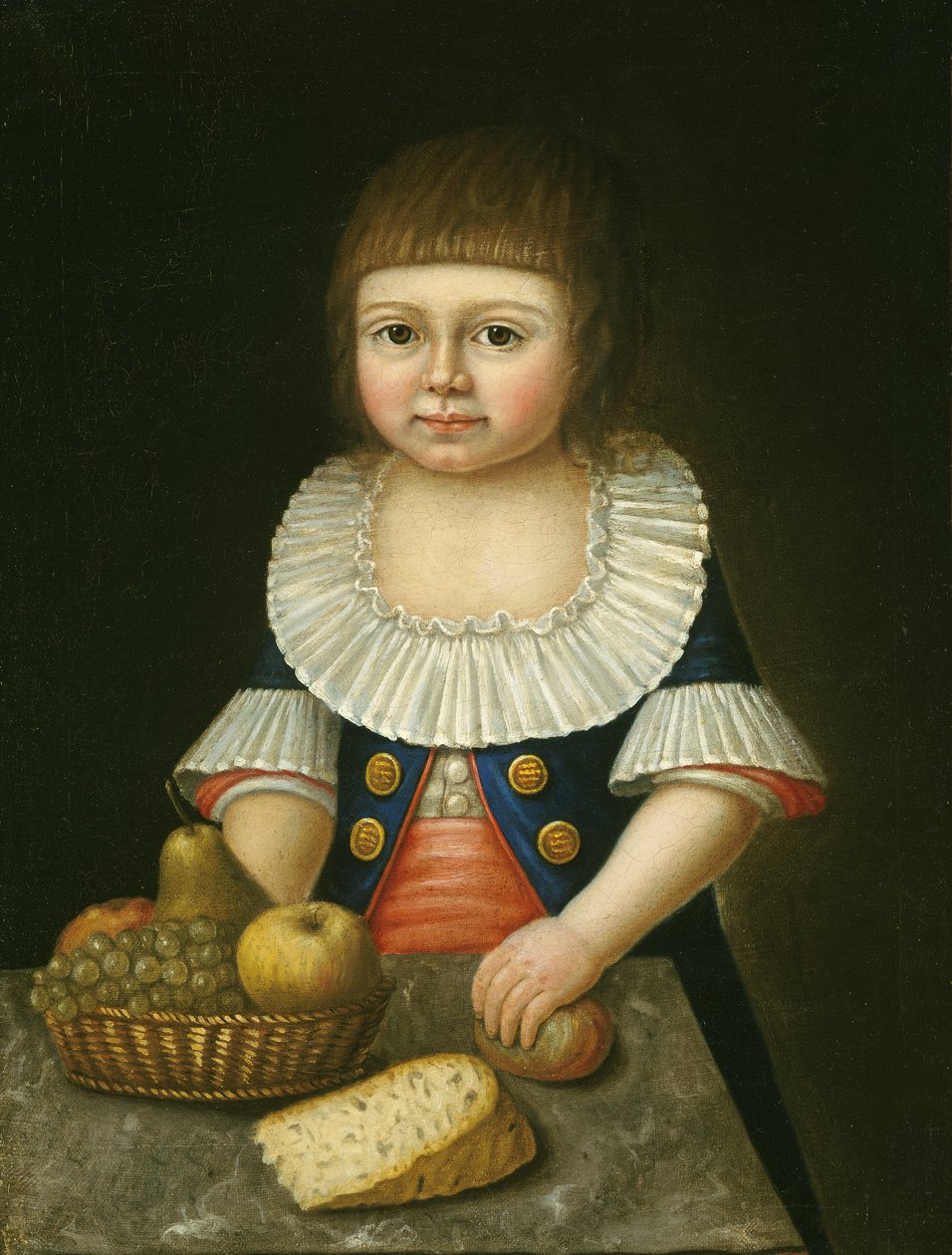 Ragazzo con un Cesto di Frutta, c.1790 da American School