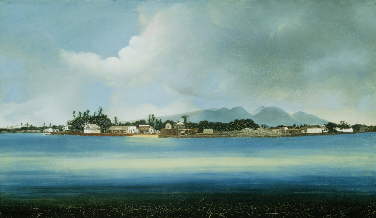 Lahina, Maui, Isole Hawaii (olio su tela) da American School