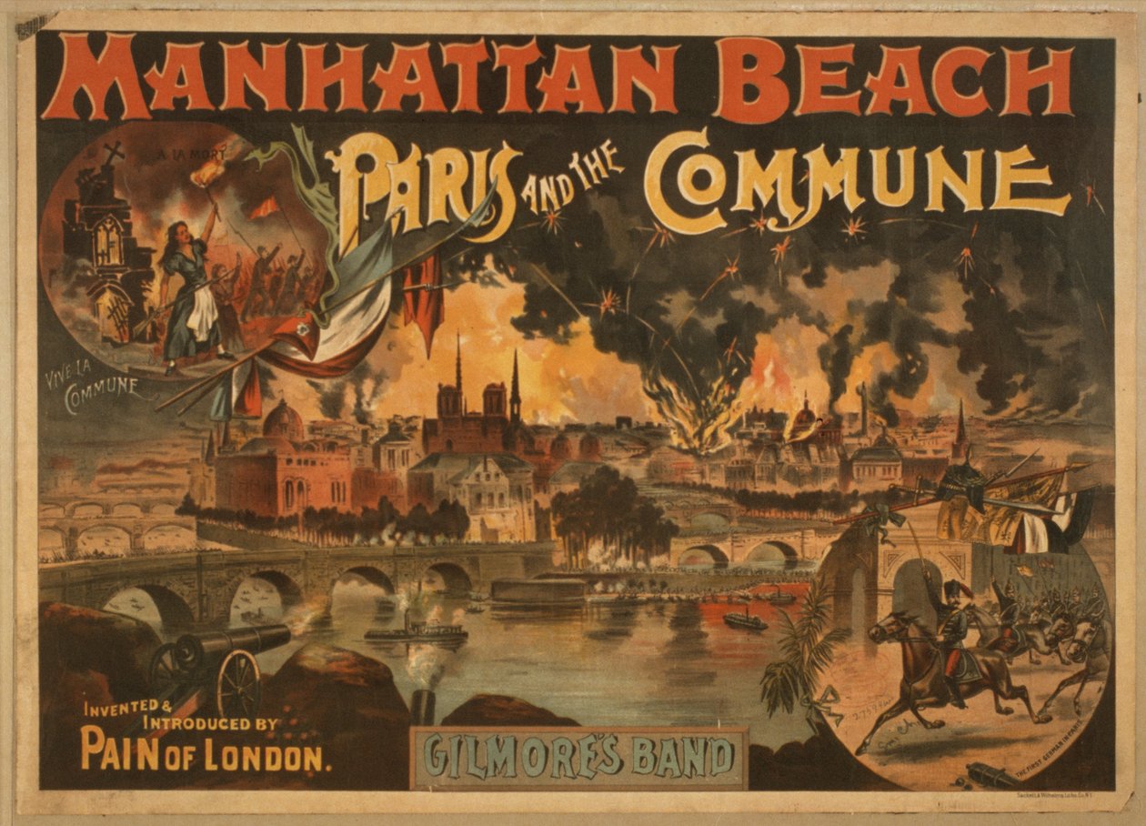 Manhattan Beach: Parigi e la Comune, c.1891 da American School