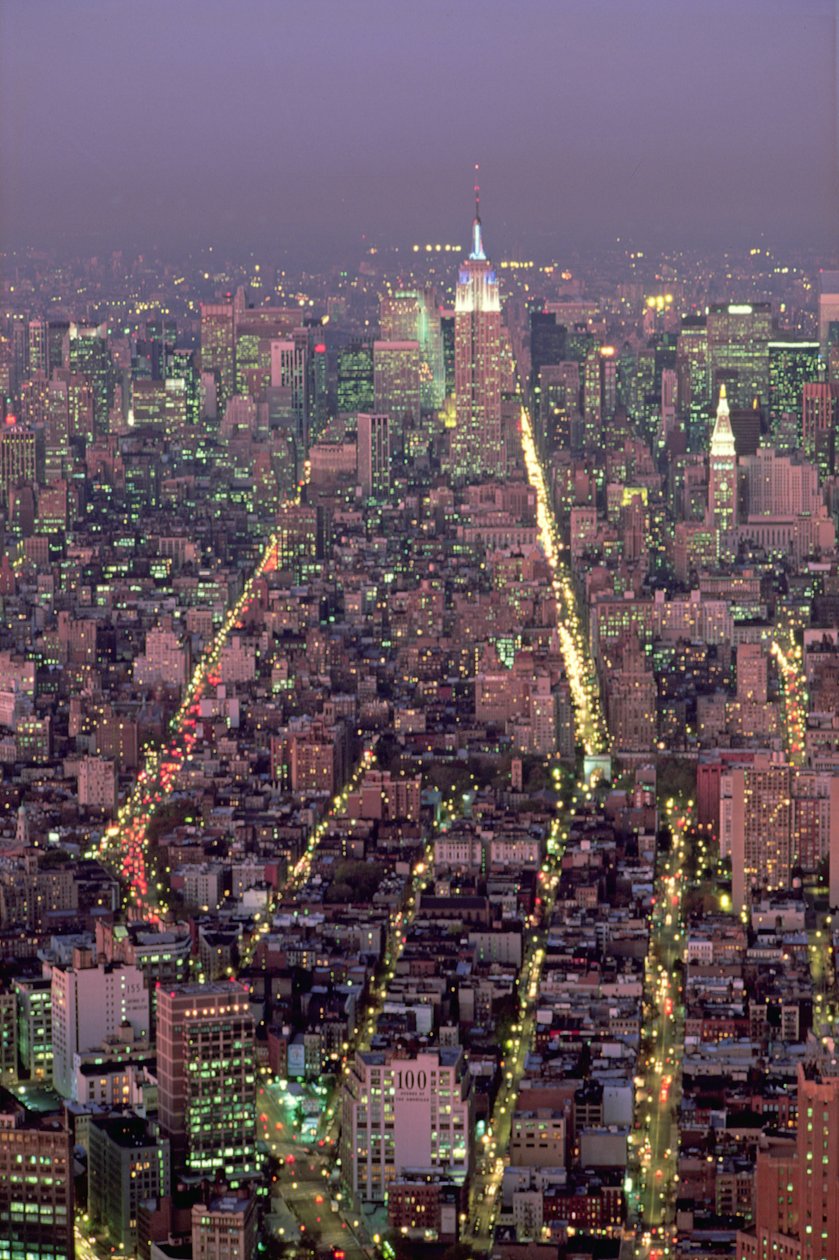 Manhattan di notte da American School