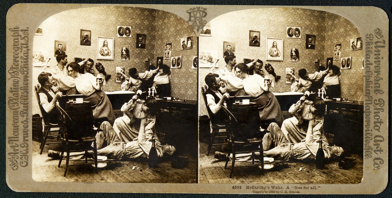 McCarthys Wake (Parte 3), 1899 (stereografia) da American School