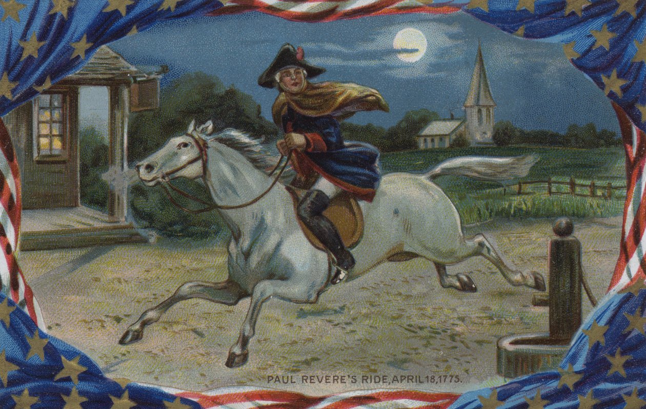 Biglietto per il Giorno della Memoria, Cavalcata di Paul Revere da American School