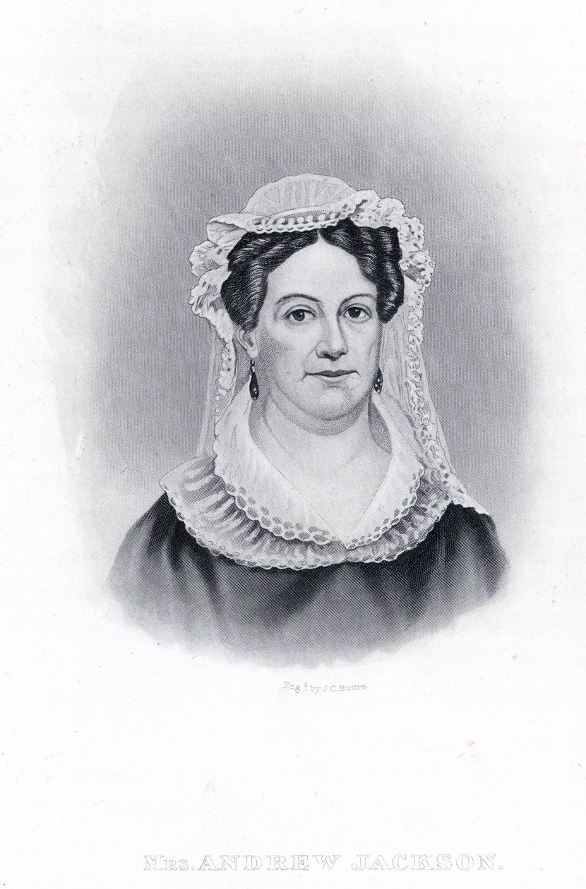 La signora Andrew Jackson (incisione) da American School