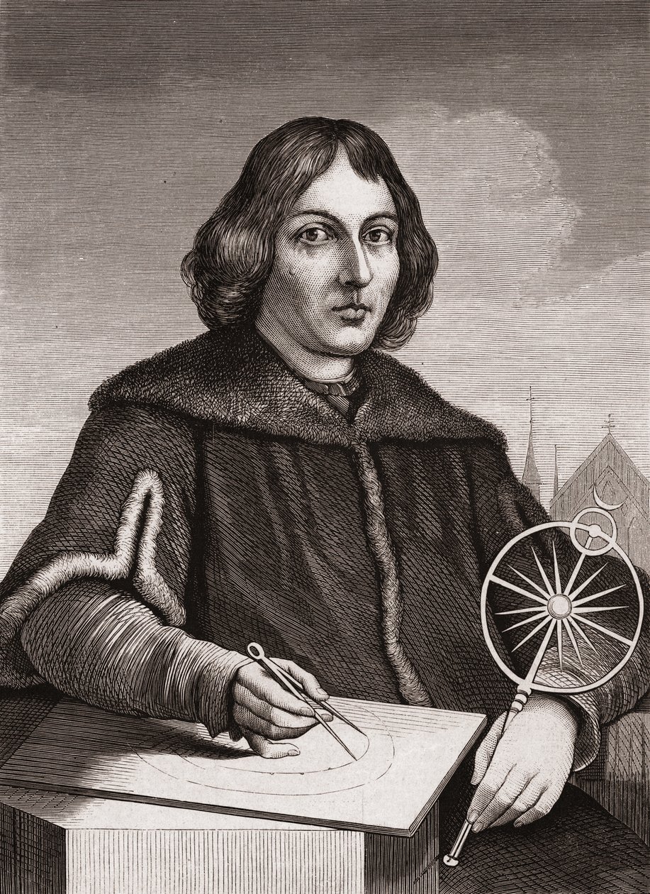 Nicolaus Copernicus, c.1850 (incisione) da American School